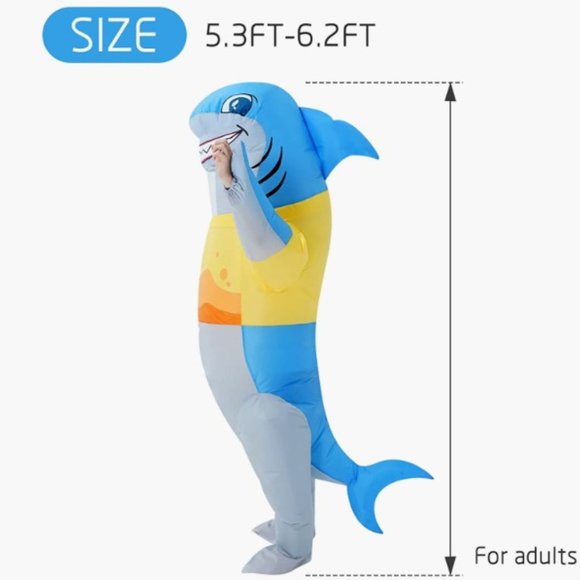 Sun Moon Hong Other - Shark Inflatable Costume blow up
